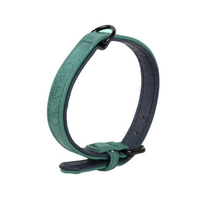 China Basic Training Choke PU Padded Adjustable Dog Collars Personalized Pet Collars for sale