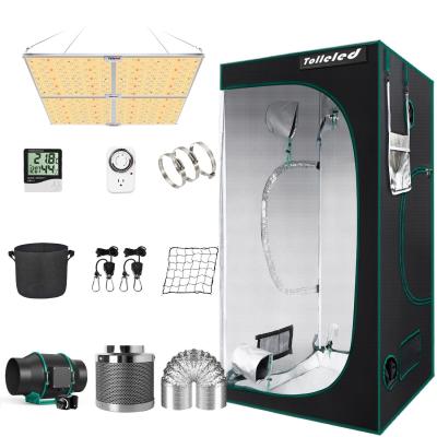 China Easily Assembled Hydroponic Led Grow Tent Kits Grow Room With Led Grow Light Controller Best Led Light For Indoor Grow Tent for sale