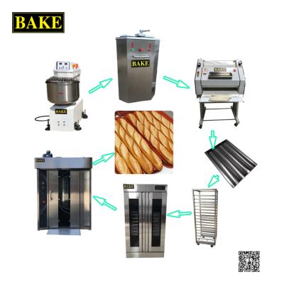 China Luxury Automatic French Bread Production Line Bakery Equipment for sale