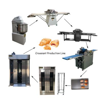 China High efficiency commercial bakery automatic panaderia maquina equipment for croissant pie pastry for sale