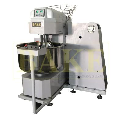 China Energy Saving Commercial Heavy Duty Spiral Mixer 125kg Flour Mixer , 200kg Self Tipping Bread Dough Mixer for sale