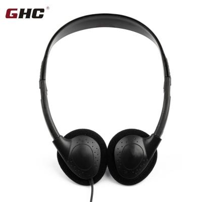 China HFP fashion aviation style high quality earphone cheap air headband airline earphone for sale