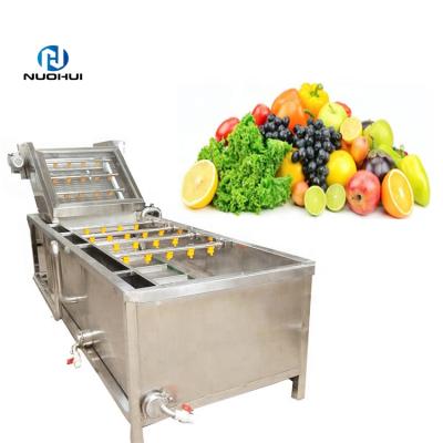 China Material vegetable fruit cleaning bubble fruit and vegetable machine seal washing drying machine without machine negative effect for sale