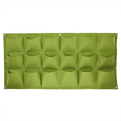 China Nonwoven Grow Bags Vertical Wall Hanging Planting Bags Green Plant Grow Pockets Vertical Planter Living Bag For Garden Supplies Bags for sale