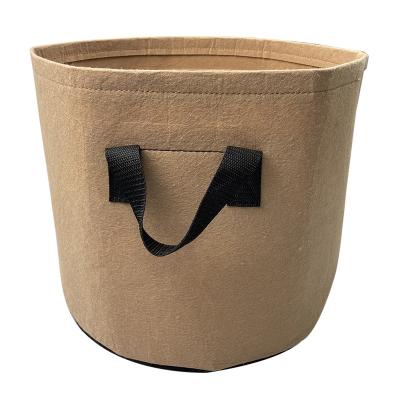 China Non Woven Fabric Grow Bags Planter Grow Bags Felt Plant Grow Pots Heavy Duty Thickened Nonwoven Felt Fabric Flower Pots for sale