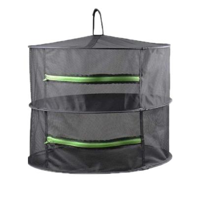 China Easily Assembled Outdoor Vertical Kitchen Tableware Hanging Net Folding Portable Net Bag Drying Net Outdoor Camping Rack for sale