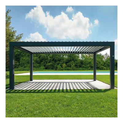 China Customized high quality ECO-FRIENDLY modern design motorized bioclimatic aluminum louvered pergola for sale