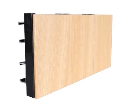 China contemporary building material wall cladding panel wood texture aluminum composite panels decobond use for office building/hospital for sale