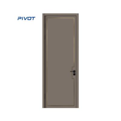 China Modern Pivot Door Interior Wood Door decorative PVC laminated doors for sale