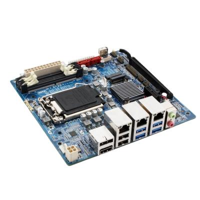 China Industrial PC Intel Mini-ITX Embedded Industrial Motherboard Supporting 6th Gen. Skylake Intel SKD-70 1151 CPU with 3 LAN SATA M.2 SSD for sale