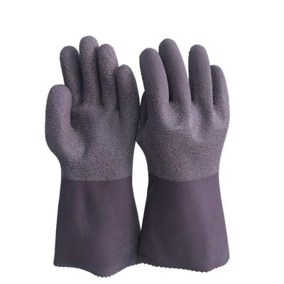 China Breathable Latex Coated Protective Industrial Work Safety Work Gloves for sale