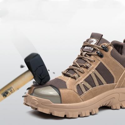 China RTS Anti-Slip Lightweight Safety Shoes Men Work Steel Toe Boots Construction Woodland Safety Shoes for sale