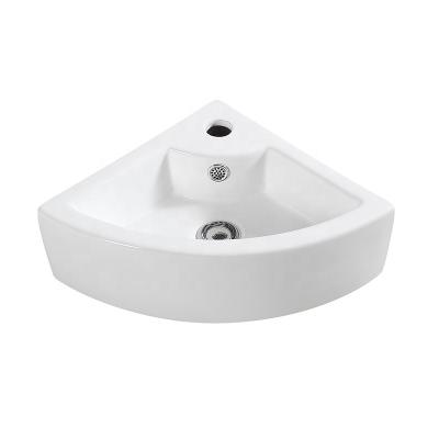 China Good Price Area Bathroom Corner Modern Wall Hung Wash Basin for sale