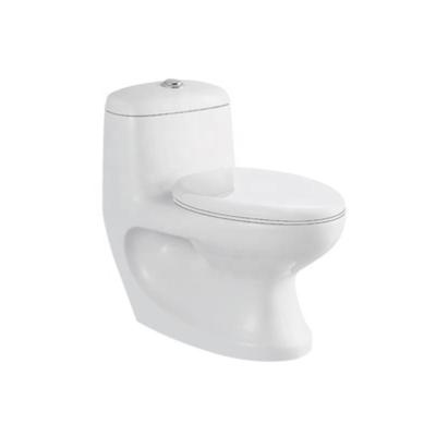 China Hot New Design Double-Flow Porcelain Ware Siphonic One Piece Toilet Sanitary Ware Bathroom Toilet for sale