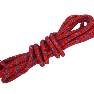 China Poly Fiber Polyester Double Braided Outdoor Rock Safety Safety Climbing Rope Safety Rope for sale