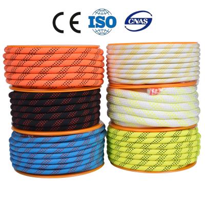 China CE Standard Rock Nylon Braid Outdoor Static Nylon Rope Climbing Rope for sale