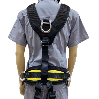 China High Altitude Operation Fall Prevention Safety Rope Site Fall Protection Three-Point Equipment Seat Belt Laid High Wind for sale