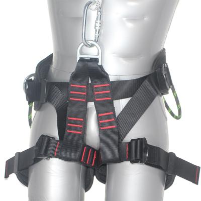 China High strength nylon half body seat belt inclined mountaineering and rock climbing seat belt three point safety belt for sale