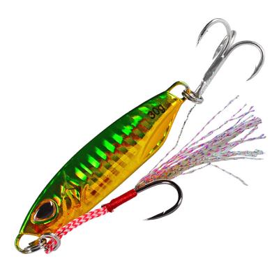 China Horizon Metal Jig 10g 15g 20g 30g 40g 50g Fishing Lure Bait Building Lure HL0026-P-LF092 Slow Pitch PESCA March Lures Lure Aid Hooks for sale