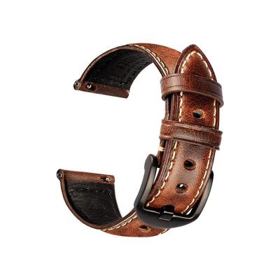 China Retro Easy Use Leather Mens Watch Strap Bands for sale