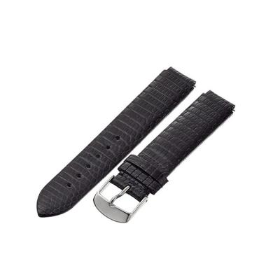 China Easy Use 18mm Black Leather Watch Strap for sale