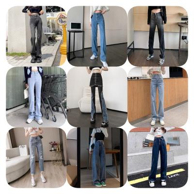 China 2022 viable Europe and the United States products high quality slim high waist sports sexy women's elastic jeans wholesale for sale