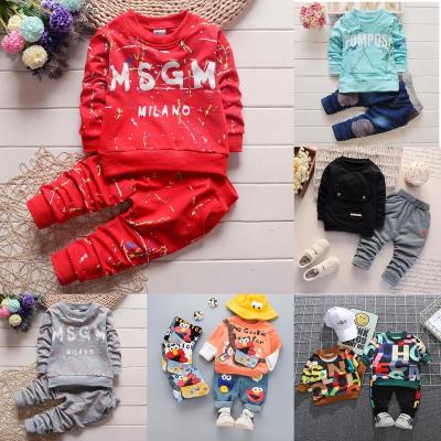 China 2023 QUICK DRY children's clothing autumn and winter new children's sweater sports suit two pieces for boys and girls for sale