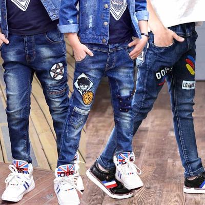 China Girls Boys Breathable Jeans Fashion Thin Thickening Casual Pants Factory for sale