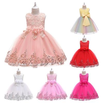 China Washable Children's Summer Lace Skirt Girl's Baby Girl's Sundress Baby Girl's Dress for sale