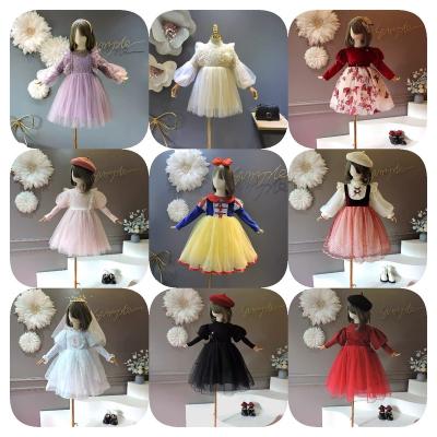 China New Washable Girls Dress Children's Princess Belle Dress Flower Bud Skirt for sale