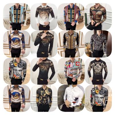 China New Men's Shirt European Fashion Beach Lapel Flower Workwear Factory Printed Hawaiian Wholesale Anti-Shrink for sale