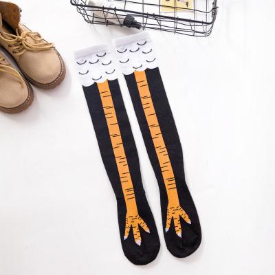 China Sporty Crazy Funny Fantasy Adult Chicken Legs Knocks Chicken Knee Thigh High Knocks Paws Animal Socks for sale