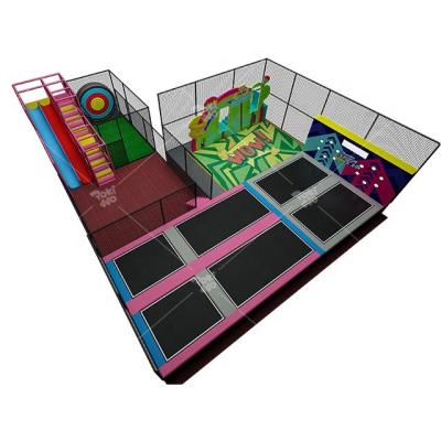 China PVC Pokiddo Custom Design Commercial Kids Indoor Trampoline Park for sale