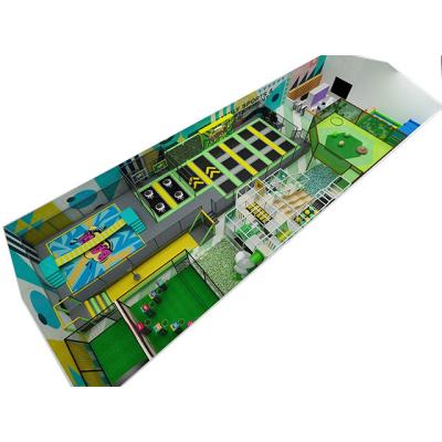 China Indoor and Outdoor Wooden Mall Customized Design and Adventure Sports Park Trampoline Park for Kids and Adults for sale