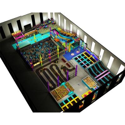 China PVC Pokiddo Custom Design Large Indoor Trampoline Park for sale