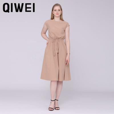 China Washable Women Clothes Dresses Casual Shirt Dress Ladies Casual Dresses Lady Elegant Sundresses Women Summer for sale