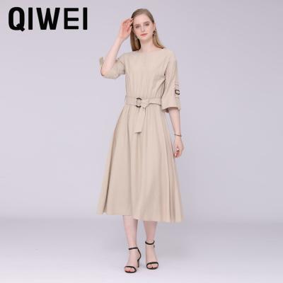 China 2022 summer dress 2022 summer lady clothing trend elegant women's washable casual dress for sale