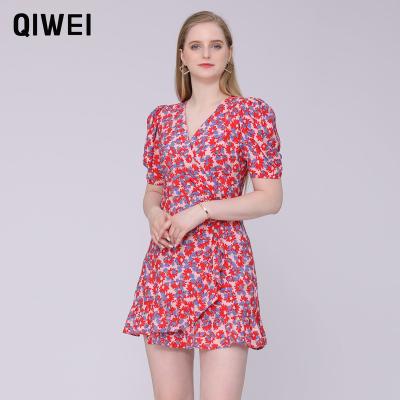 China Washable floral beatidul dress women birthday dress date dresses sexy lady girl club party dress for sale