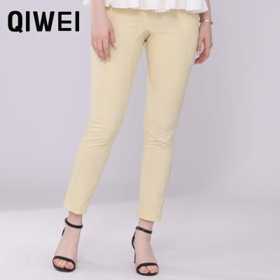 China Anti-Static Custom Apparel Manufacturers Ladies Office Trousers Pants Pencil Jeans Clothing For Women for sale