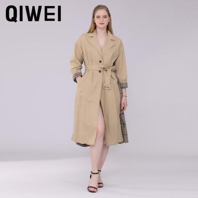 China High Quality Ladies Long Sleeve Coat Outerwear Custom Windproof Plus Size Casual Wind Proof Autumn Women Jacket OEM Winter Warm Coat for sale