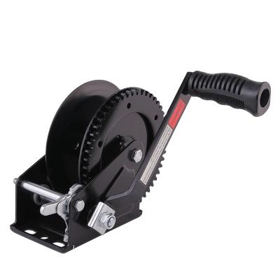 China Towing 1600lbs Hand Winch Trailer Winch Boat Winch Without Strap Parts Trailer for sale