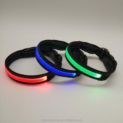 China LED Change Stocked Dog Collar - USB Rechargeable LED Dog Collar Adjustable LED Lights Collar for Dogs for sale