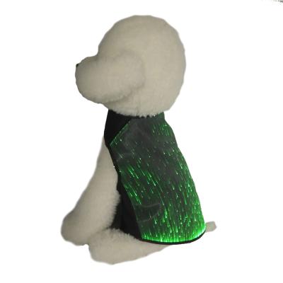 China Service Dog Stocked Vest LED - Pet Clothes LED Fiber Light Up Dog Safety Vest for sale