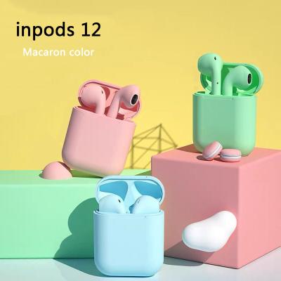 China Wholesale High Quality Macaron Inpods 12 Wireless Headphone Style Earbud New Touch With Inpods12 Case Charging Radio for sale