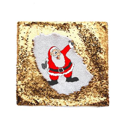 China Mermaid White Sublimation Sequin Anti-Static Magical Reverse Pillow Cases Custom Sequins Pillow Cover Gold White Sequin Silver Pillows for sale