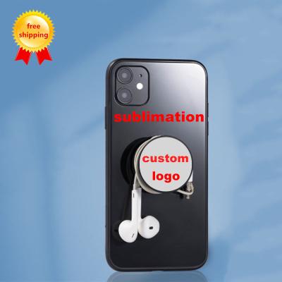 China Custom Logo Print Picture Sublimation Phone Grip Blank Mobile Phone Stand Finger Adjustable Free Shipping Folding Mobile Phone Grips for sale