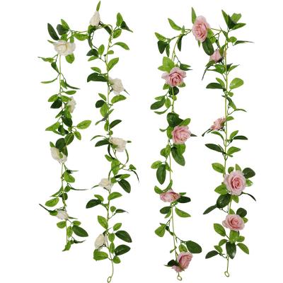 China Realistic Looking Gardenia Vine Garland Artificial Flowers Plants For Hotel Wedding Party Garden Home Craft Art Decor for sale