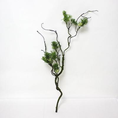 China Plastic Decorative Artificial Tree Branches Plants With Preserved Moss Plastic Tree Branches for sale