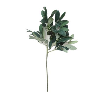 China Decorative Artificial Christmas Tree Decorations SFH63007 Home Plants Dry Olive Leaf Artificial Olive Leaves for sale