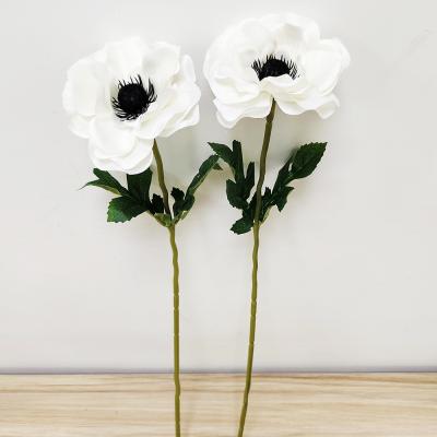 China LIYING 49CM Wedding Table DIY Wall Arrangement Silk Anemone Flower Floral Artificial Decor Environmental Artificial Anemone Stem Flower For Home Decor for sale